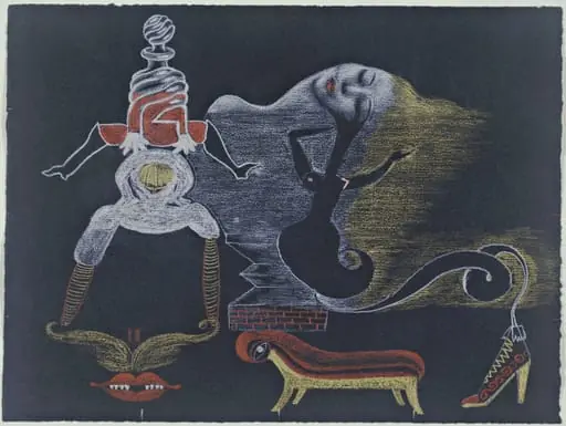 Untitled, by Valentine Hugo, André Breton, Tristan Tzara, Greta Knutson Cadavre Exquis
