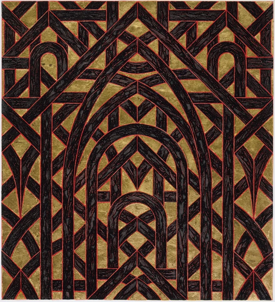 Untitled, by Valerie Jaudon, ink, 1981