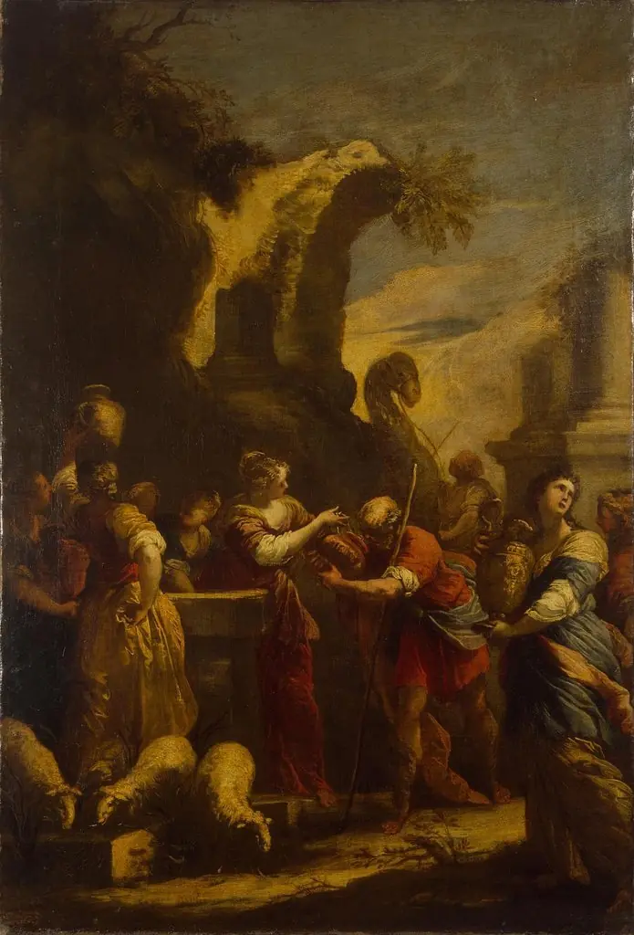 Rebecca at the Well, by Valerio Castello