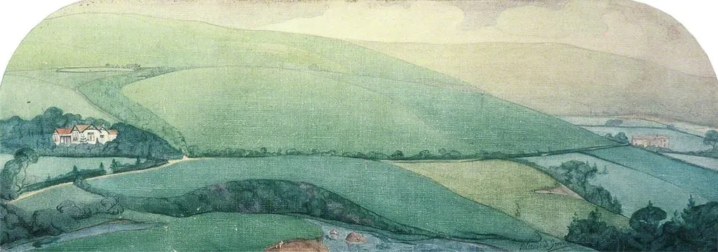 Landscape, by Valerius de Saedeleer, oil, 1916