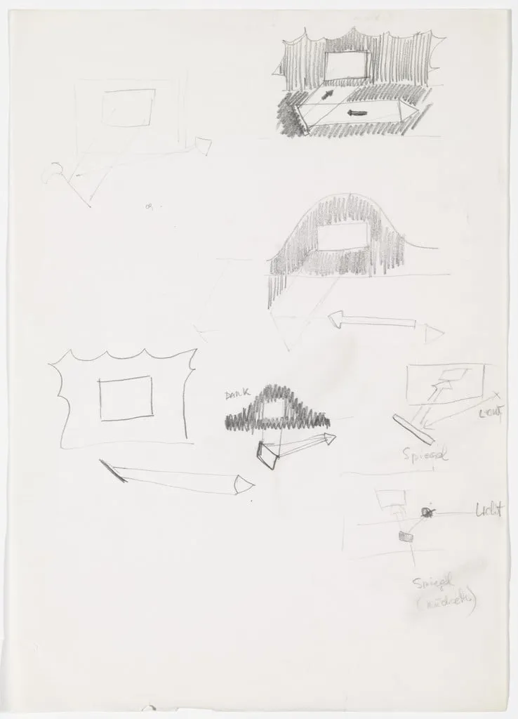 Untitled, by VALIE EXPORT, graphite, 1968
