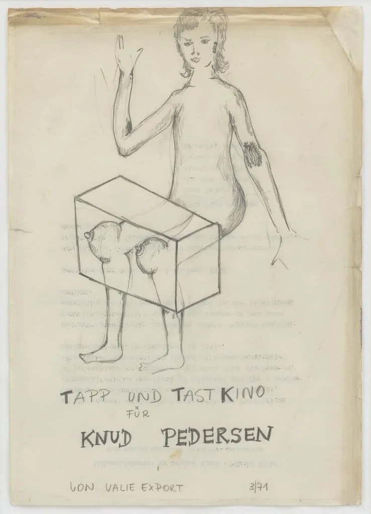 Untitled, by VALIE EXPORT, graphite, 1971