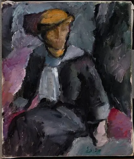 Istuva nainen (Taiteilijan sisar Ina Rosenberg), by Valle Rosenberg