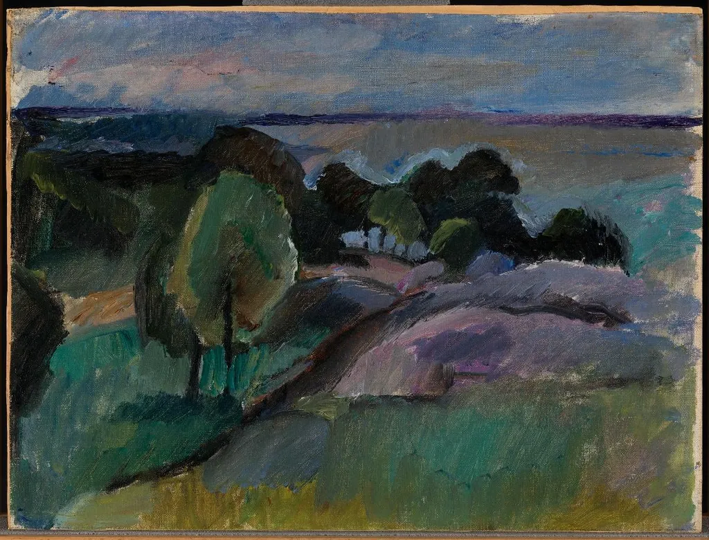 Maisema Korkeasaaresta, by Valle Rosenberg, unspecified