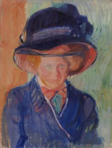 Nainen sinisessä (Helga Nordström), by Valle Rosenberg