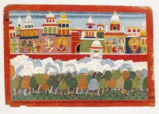 Vanasura, Shiva and Parvati