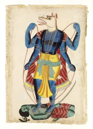 Varaha and Hiranyaksha