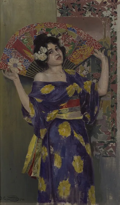 Geisha. Japanese woman, by Vardges Sureniants, unspecified, 1900