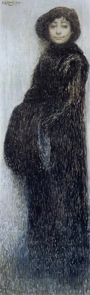 portrait of Anna Grigorevna Idelson, by Vardges Sureniants, oil, 1913