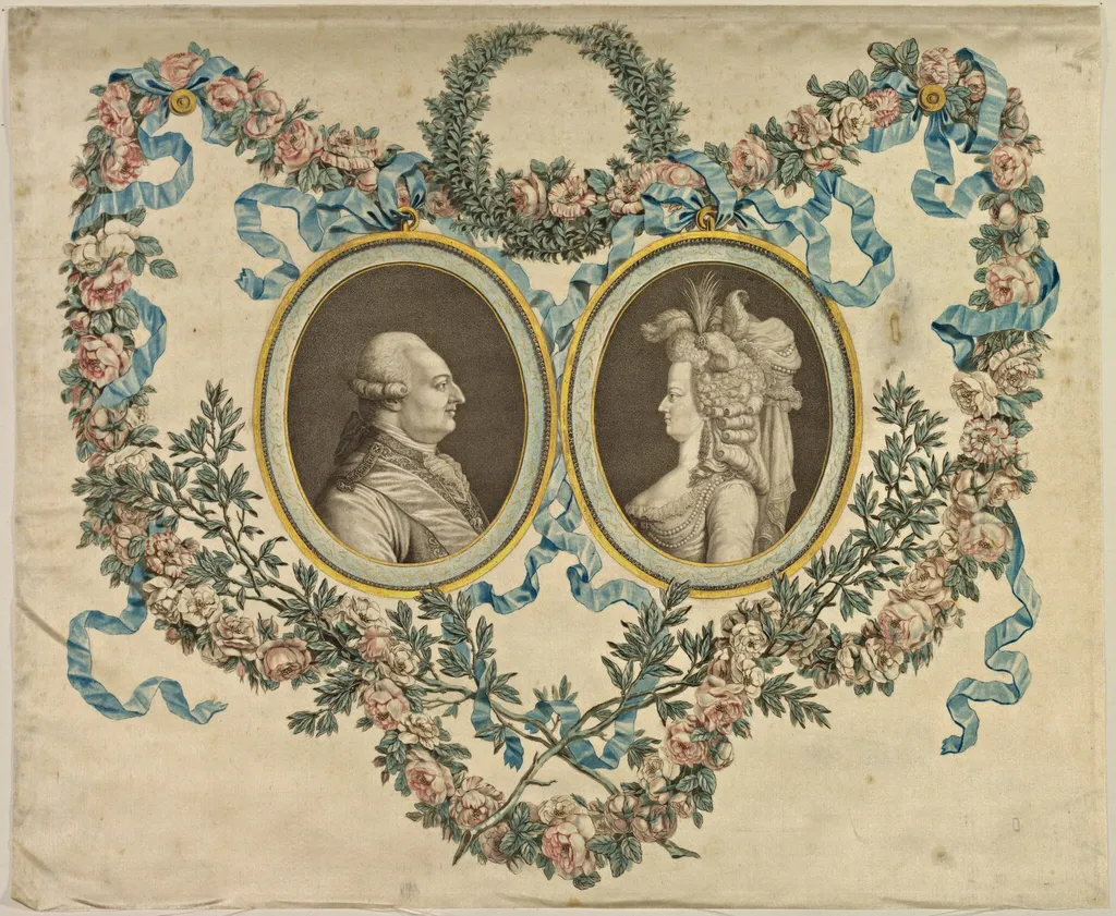 Louis XVI and Marie-Antoinette, by Various Artists, ink, 1781