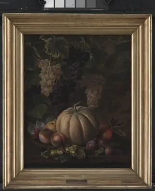 Various Fruits, including Melon and Grapes