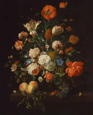 Vase with Flowers, by Rachel Ruysch
