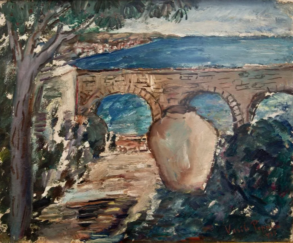 Digul parcului (Curtea palatului la Balcic), by Vasile Popescu, unspecified, 1933
