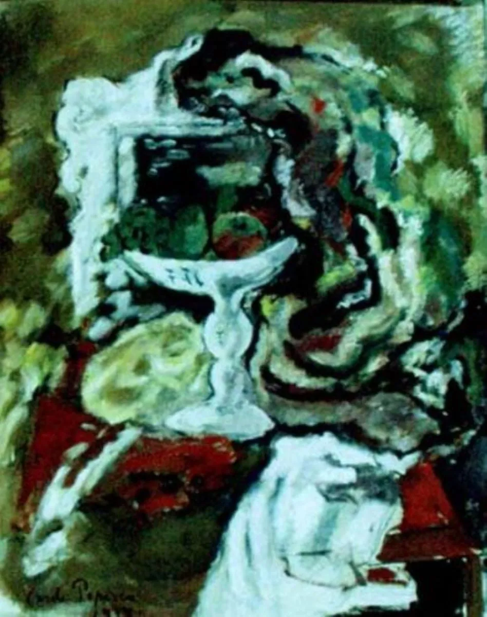 Natură statică, by Vasile Popescu, unspecified, 1941