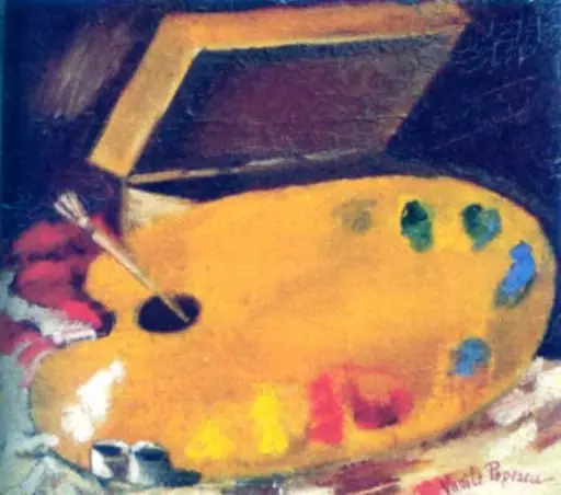 Paleta pictorului, by Vasile Popescu, 1974