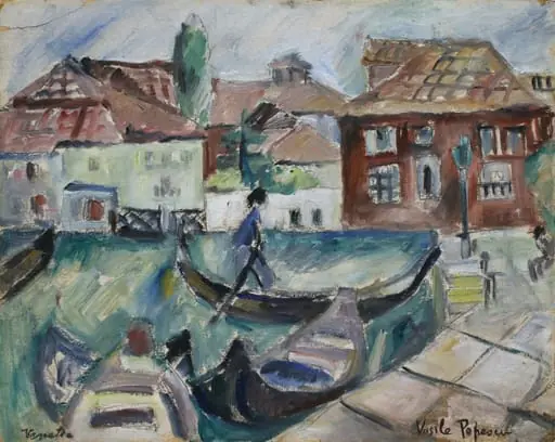 Peisaj Veneția, by Vasile Popescu, 1949