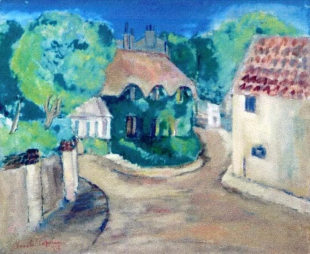 Stradă din Buziaș, by Vasile Popescu, 1938