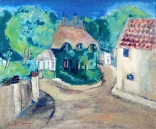 Stradă din Buziaș, by Vasile Popescu