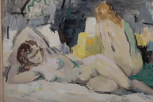 Compoziție cu nuduri pe orizontală, by Vasile Ștefan