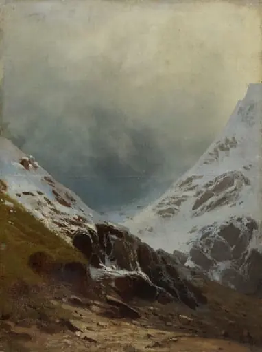 Lumiset vuorenrinteet, by Vasili Verestshagin
