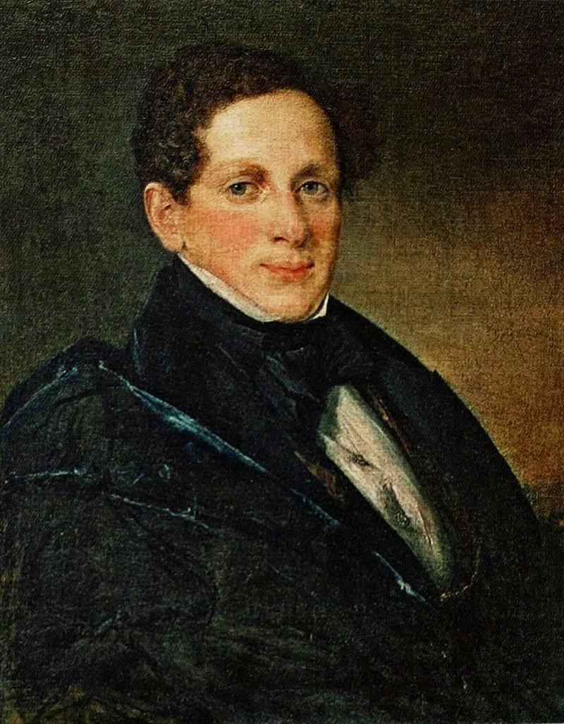 Portrait of Andrei Mikhailovich Bolotov, by Vasily Andreevich Tropinin, oil, 1838
