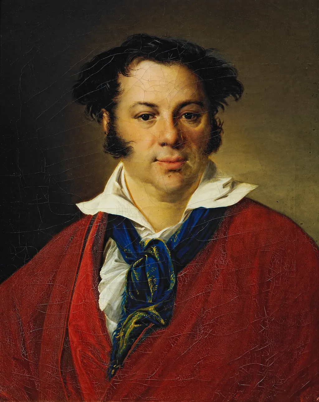 Portrait of K.G.Ravich, by Vasily Andreevich Tropinin, oil, 1823