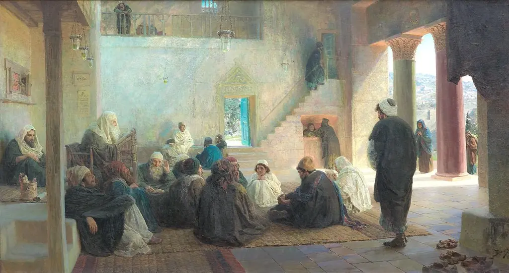Christ among the doctors, by Vasily Polenov
