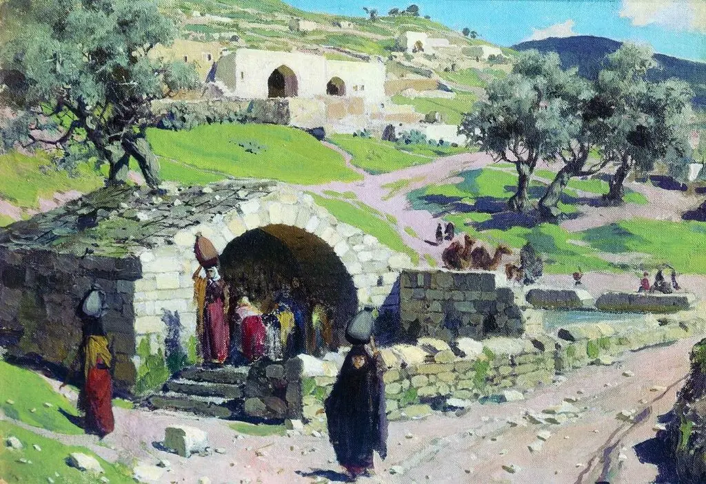 Maria klita koe Nazaret, by Vasily Polenov