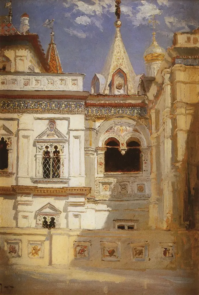 Terem Palace. Exterior, by Vasily Polenov