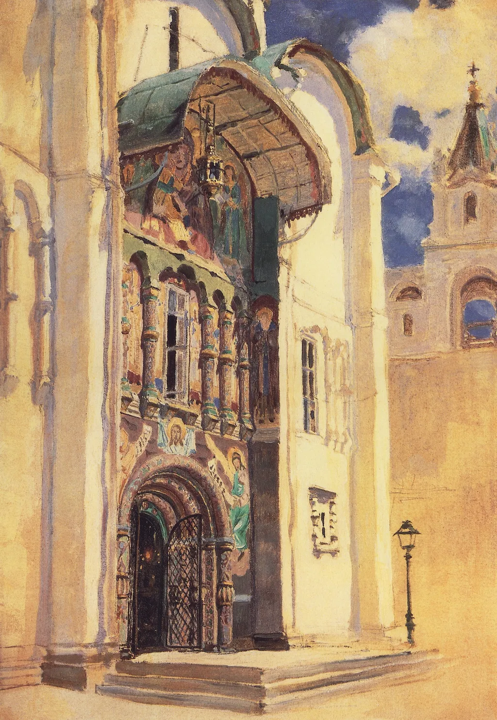 Wevala, geef tuvel, by Vasily Polenov, oil, 1889