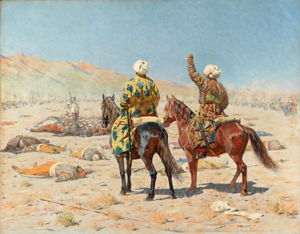 About war, by Vasily Vereshchagin, oil, 1873
