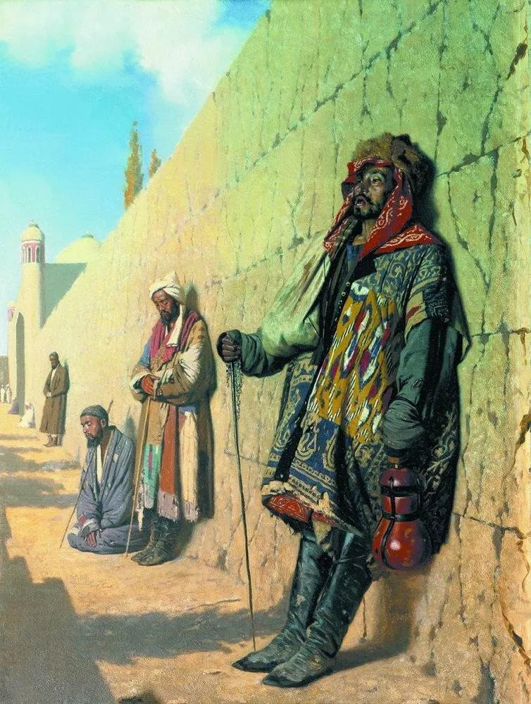 Beggars in Samarkand, by Vasily Vereshchagin, unspecified, 1870