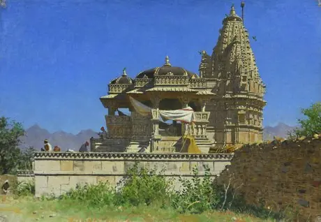 Brahmi temple in Udaipur, by Vasily Vereshchagin