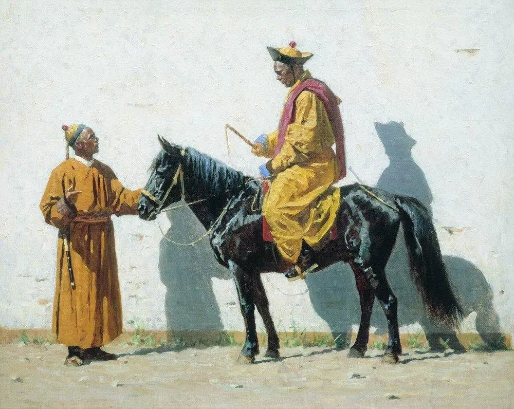 Kalmyk lama, by Vasily Vereshchagin