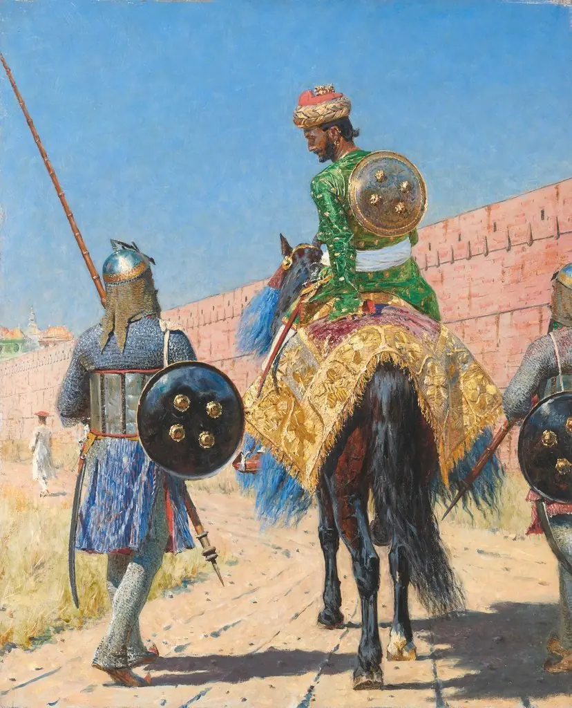Mounted Warrior in Jaipur, by Vasily Vereshchagin