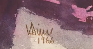 Peisaj, by Vasiu Dinu, 1966