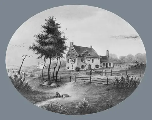 Vechte House at Gowannus, Brooklyn, New York, 1865