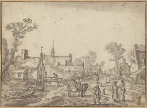 The Village Street, by Velde, Esaias van de, I
