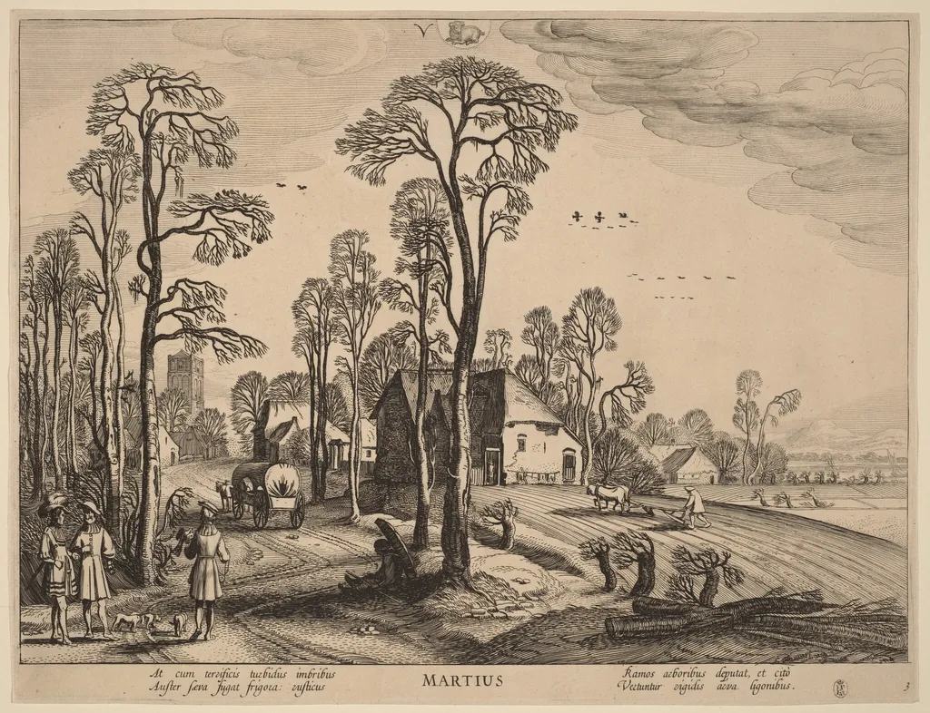 March, by Velde, Jan van de, II, ink, 1617