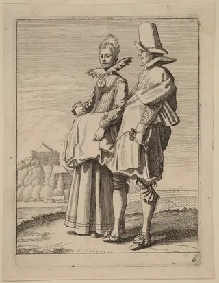 Two Figures in Costume