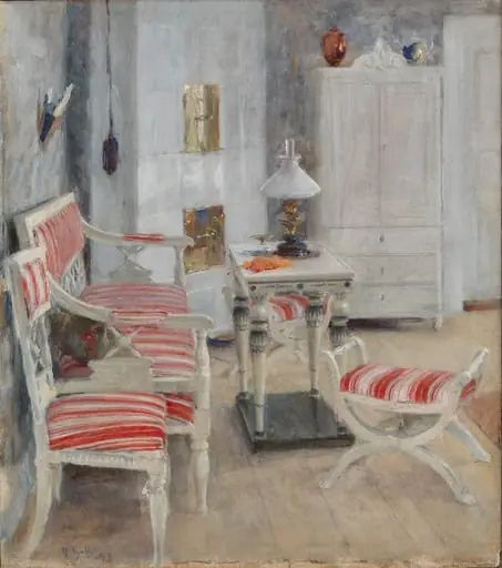 Interiööri, Koivuniemi, by Venny Soldan-Brofeldt