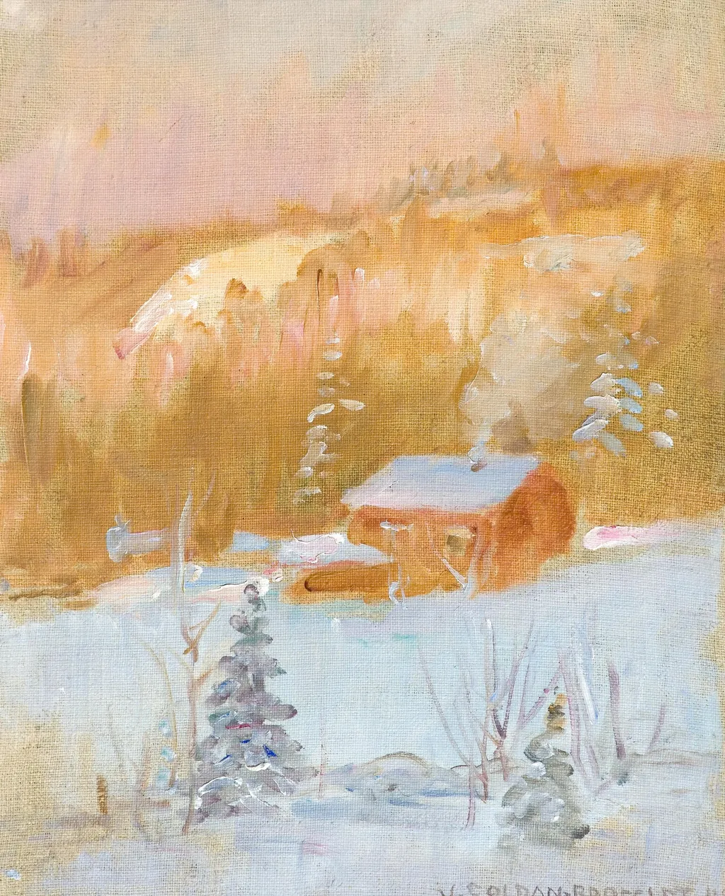 Päivölän sauna, by Venny Soldan-Brofeldt, 1913
