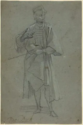 Figure of a Man [recto], by Ventura Salimbeni