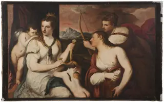 Venus Blindfolding Cupid