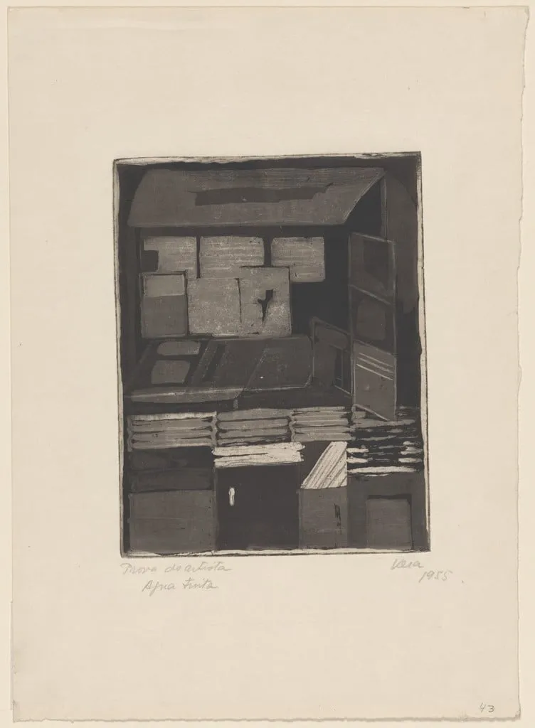 Untitled, by Vera Bocayúva Mindlin, ink, 1955