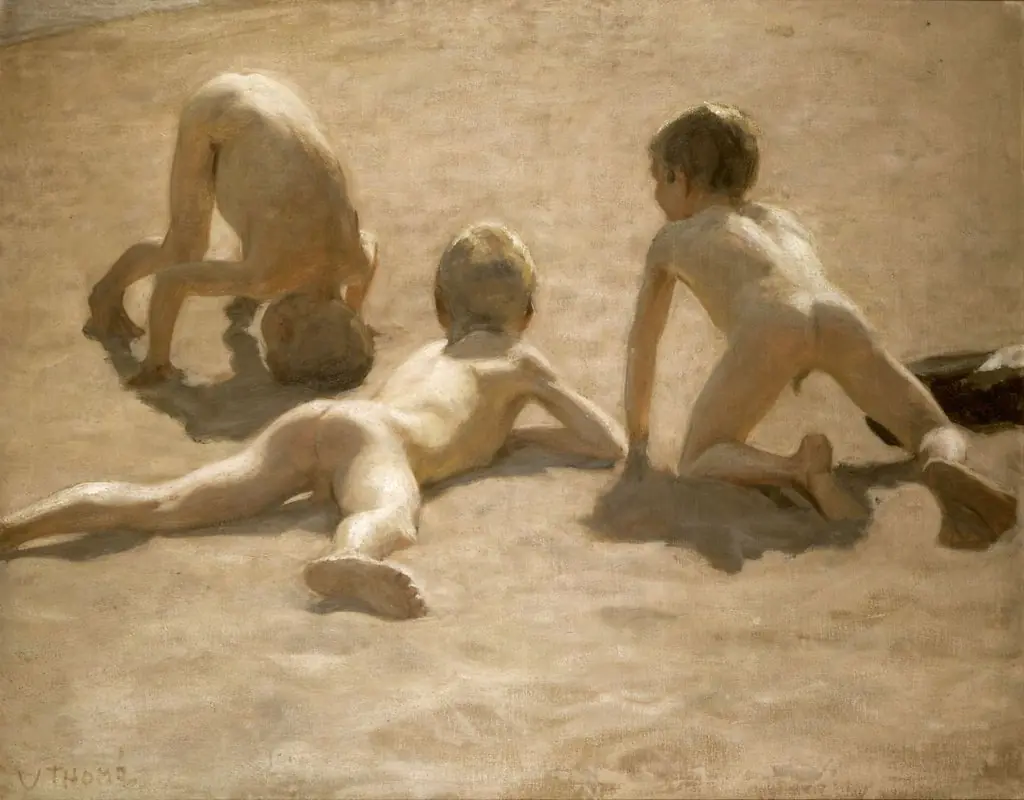 Boys Playing, by Verner Thomé