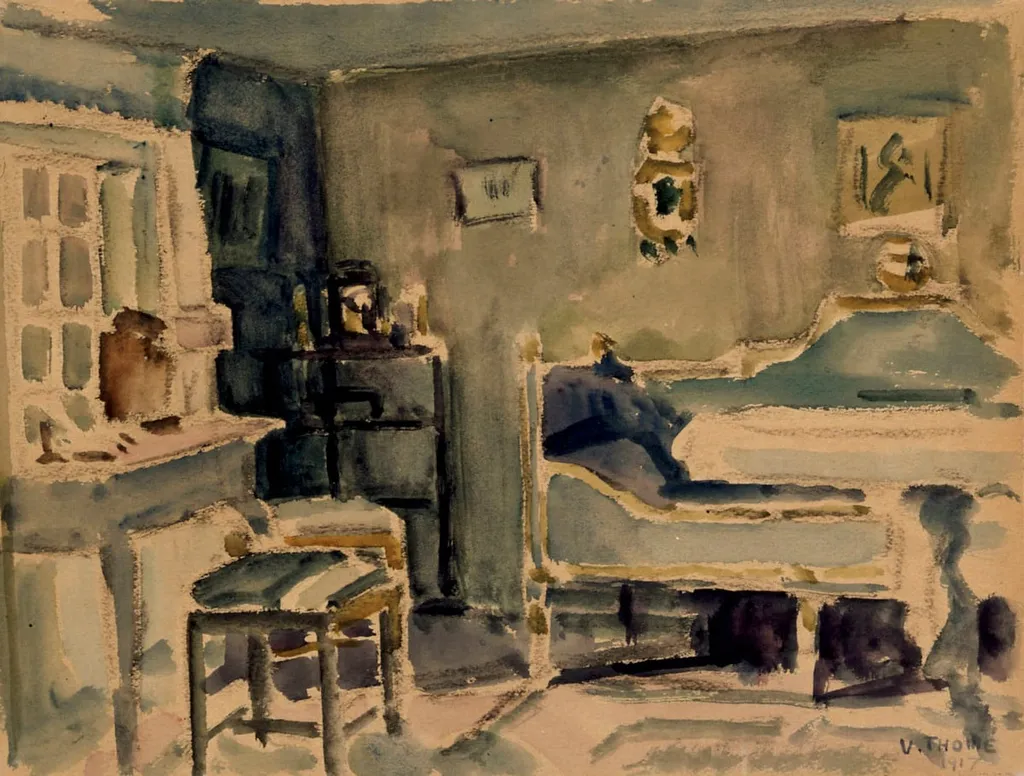 Interiööri, by Verner Thomé, unspecified, 1895