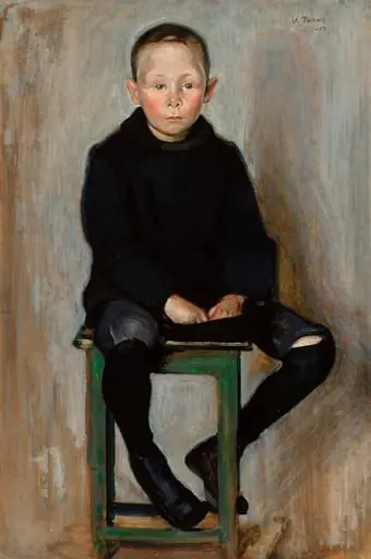 Istuva poika, by Verner Thomé