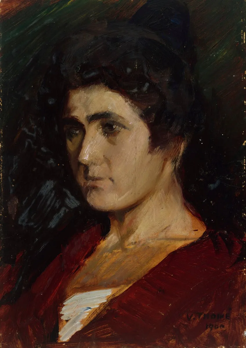 Naisen muotokuva, by Verner Thomé, unspecified