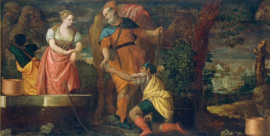 Rebecca at the Well, by Veronese, oil
